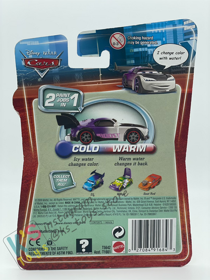 COLOR CHANGERS Disney Pixar Cars by MATTEL, BOOST (PURPLE/WHITE) - 2 PAINT JOBS IN 1 - BNIP