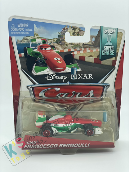 Disney Pixar Cars 1:55 by MATTEL, CIAO FRANCESCO BERNOULLI, SUPER CHASE - BNIP