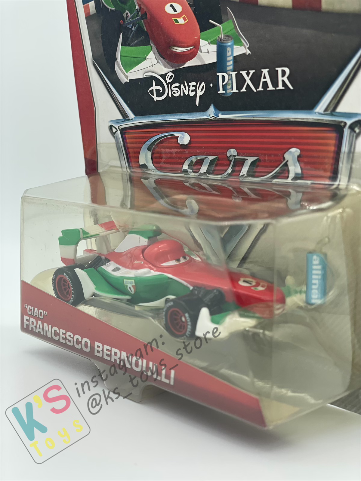 Disney Pixar Cars 1:55 by MATTEL, CIAO FRANCESCO BERNOULLI, SUPER CHASE - BNIP