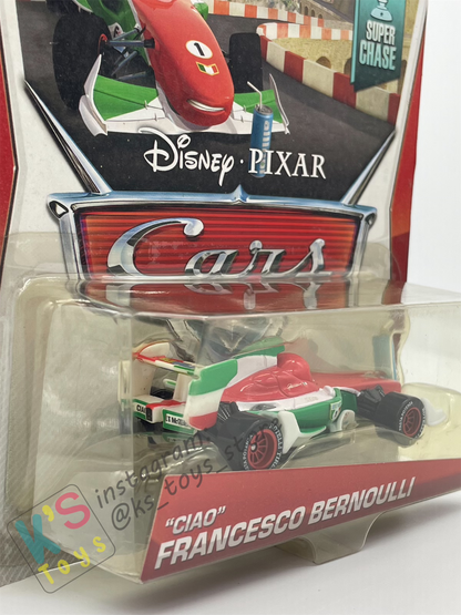 Disney Pixar Cars 1:55 by MATTEL, CIAO FRANCESCO BERNOULLI, SUPER CHASE - BNIP