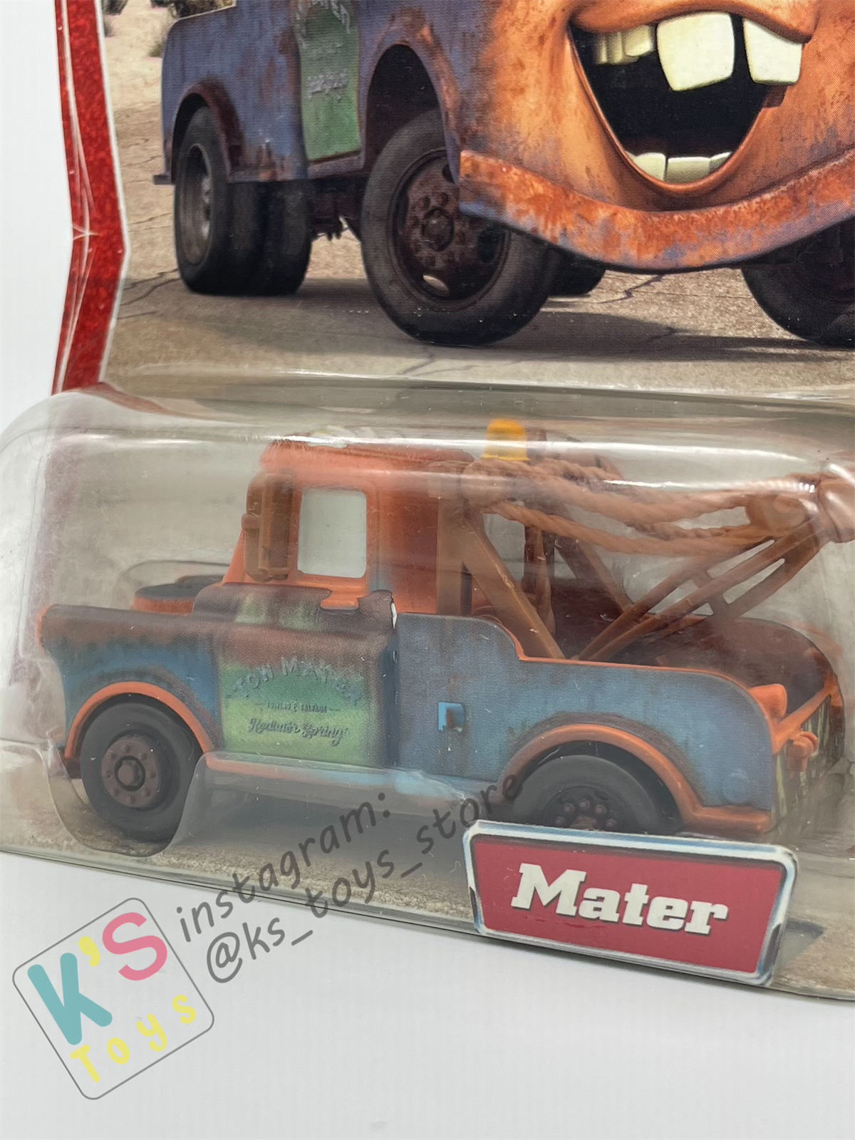 Disney Pixar Cars 1:55 by MATTEL, MATER , FIRST RELEASE EDITION - BNIP