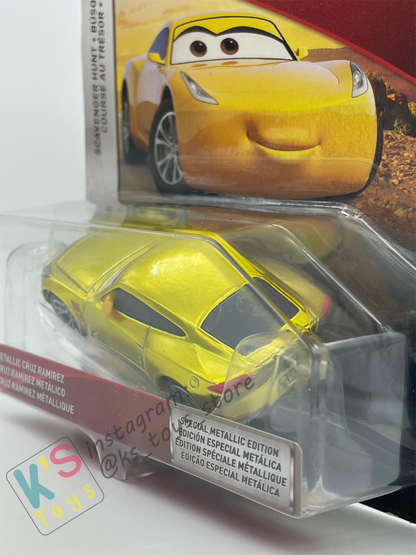 Disney Pixar Cars 1:55 by MATTEL, SCAVENGER HUNT METALLIC CRUZ RAMIREZ, Special Metallic Edition - BNIP