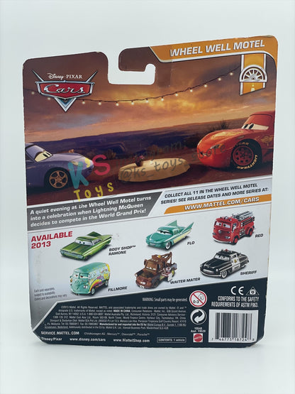 DELUXE DISNEY CARS BY MATTEL, "WAITER MATER" - WHEEL WELL MOTEL - BNIP