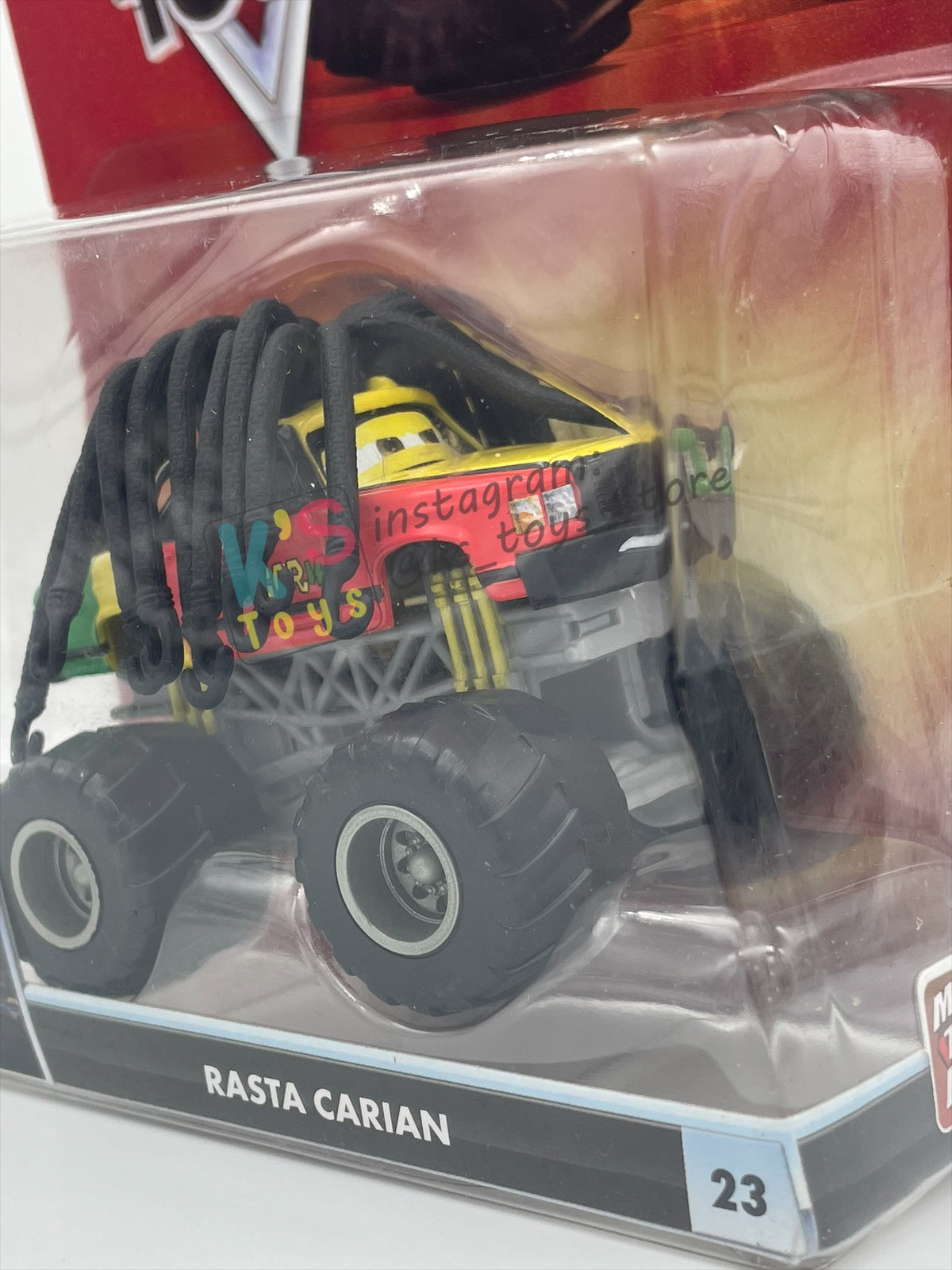 DELUXE DISNEY PIXAR CARS "RASTA CARIAN"- MONSTER TRUCK MATER - Cars Toon - BNIP