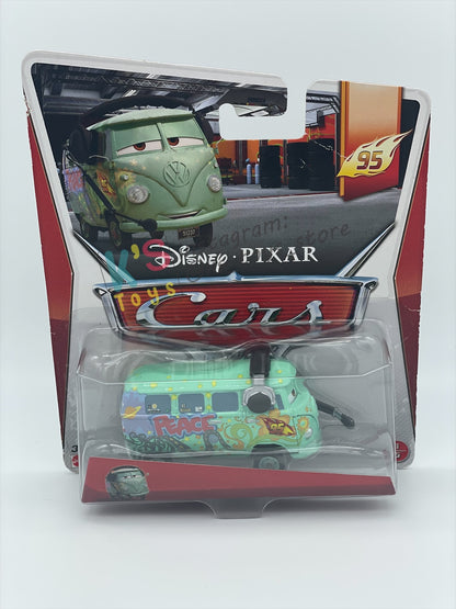 DISNEY PIXAR CARS BY MATTEL, RACE TEAM FILLMORE WITH HEADSET - 95 PIT CREW SERIES - BNIP