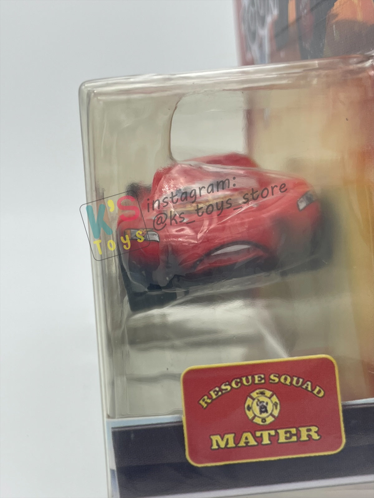 DISNEY PIXAR CARS "BURNT LIGHTNING MCQUEEN" RESCUE SQUAD MATER SERIES - Cars Toon - BNIP