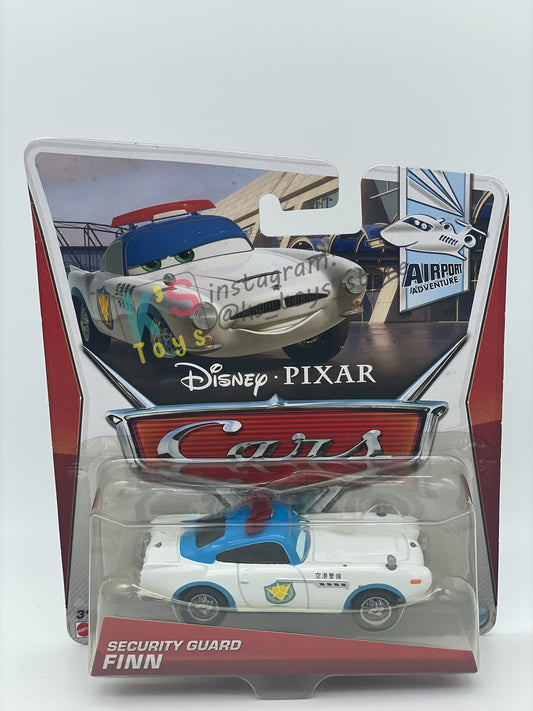 DISNEY PIXAR CARS BY MATTEL, "SECURITY GUARD FINN (VARIANT UNIBODY)" - AIRPORT ADVENTURE SERIES - BNIP