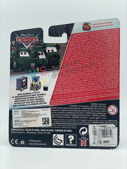 DISNEY PIXAR CARS BY MATTEL 1:55, "MAX SCHNELL'S PITTY" - WGP PIT CREW SERIES - BNIP - READ DESCRIPTION!!!!