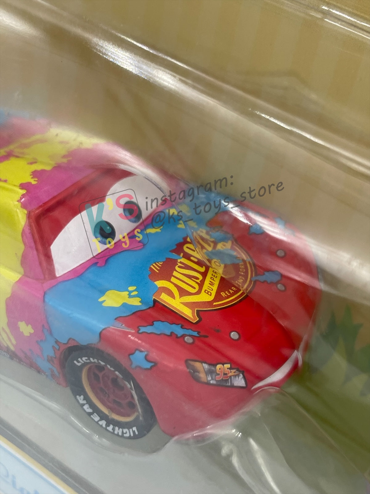 DISNEY PIXAR CARS 1:55 BY MATTEL, "EASTER LIGHTNING MCQUEEN WITH BASKET" EASTER SERIES - BNIP