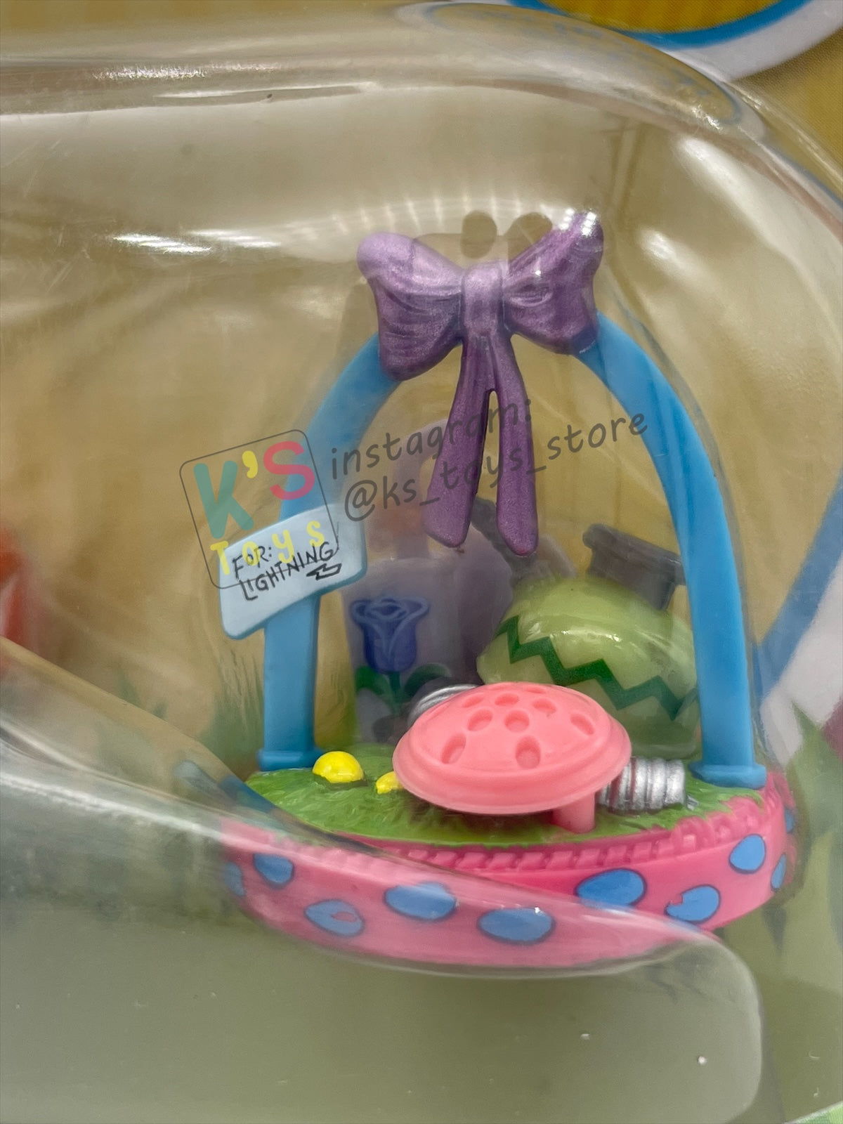 DISNEY PIXAR CARS 1:55 BY MATTEL, "EASTER LIGHTNING MCQUEEN WITH BASKET" EASTER SERIES - BNIP