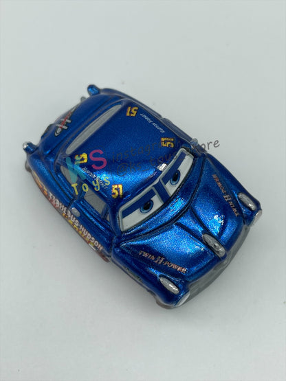 Loose Mini Racers Pixar Disney Cars, Metallic Fabulous Hudson Hornet - Good Condition - READ DESCRIPTION!!!!