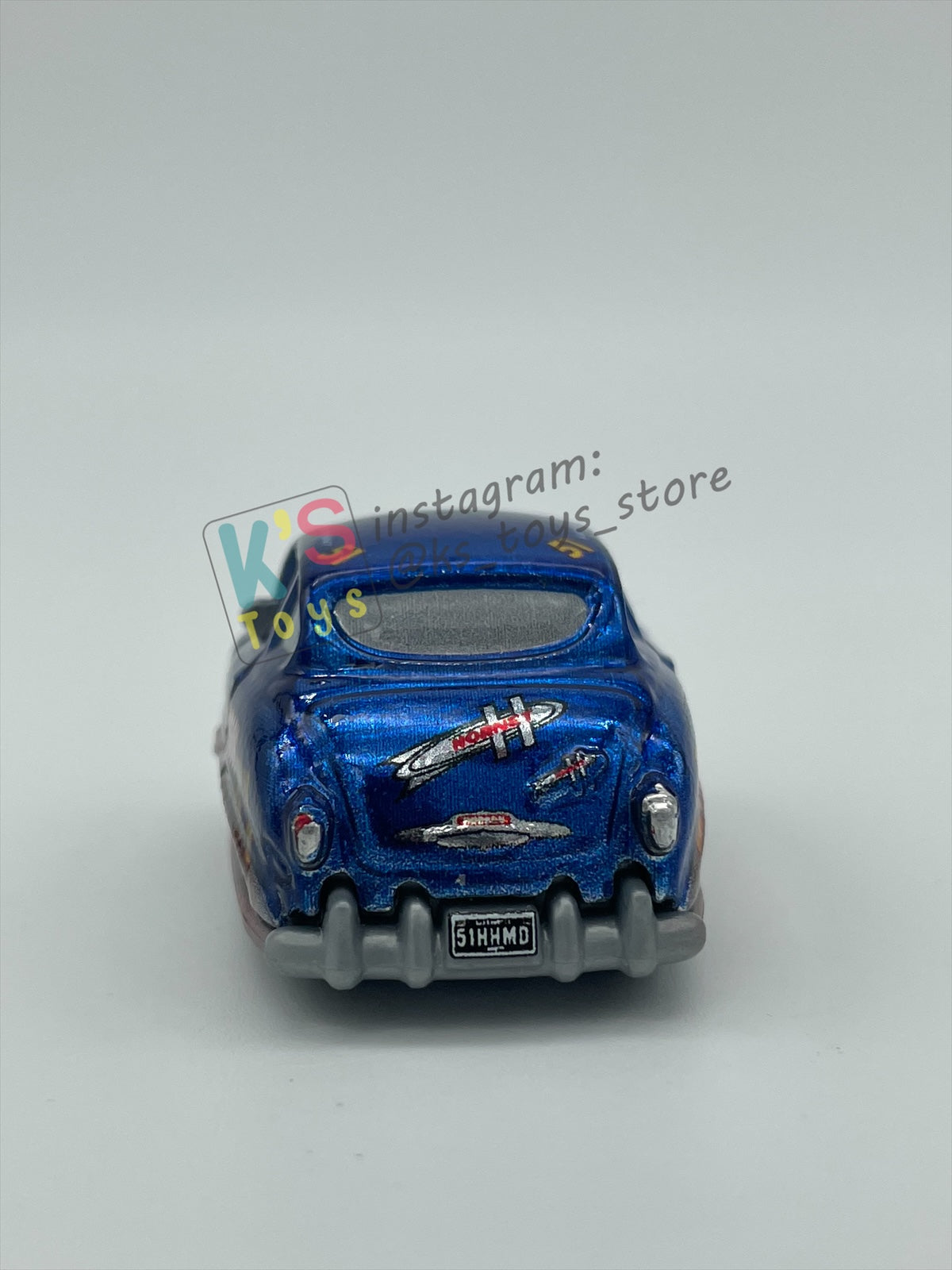 Loose Mini Racers Pixar Disney Cars, Metallic Fabulous Hudson Hornet - Good Condition - READ DESCRIPTION!!!!