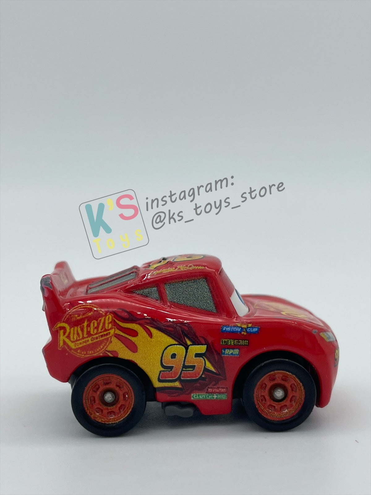 Loose Mini Racers Pixar Disney Cars, LIGHTNING MCQUEEN CARS 3 - Pre-Owned in Good Condition - READ DESCRIPTION!!!!