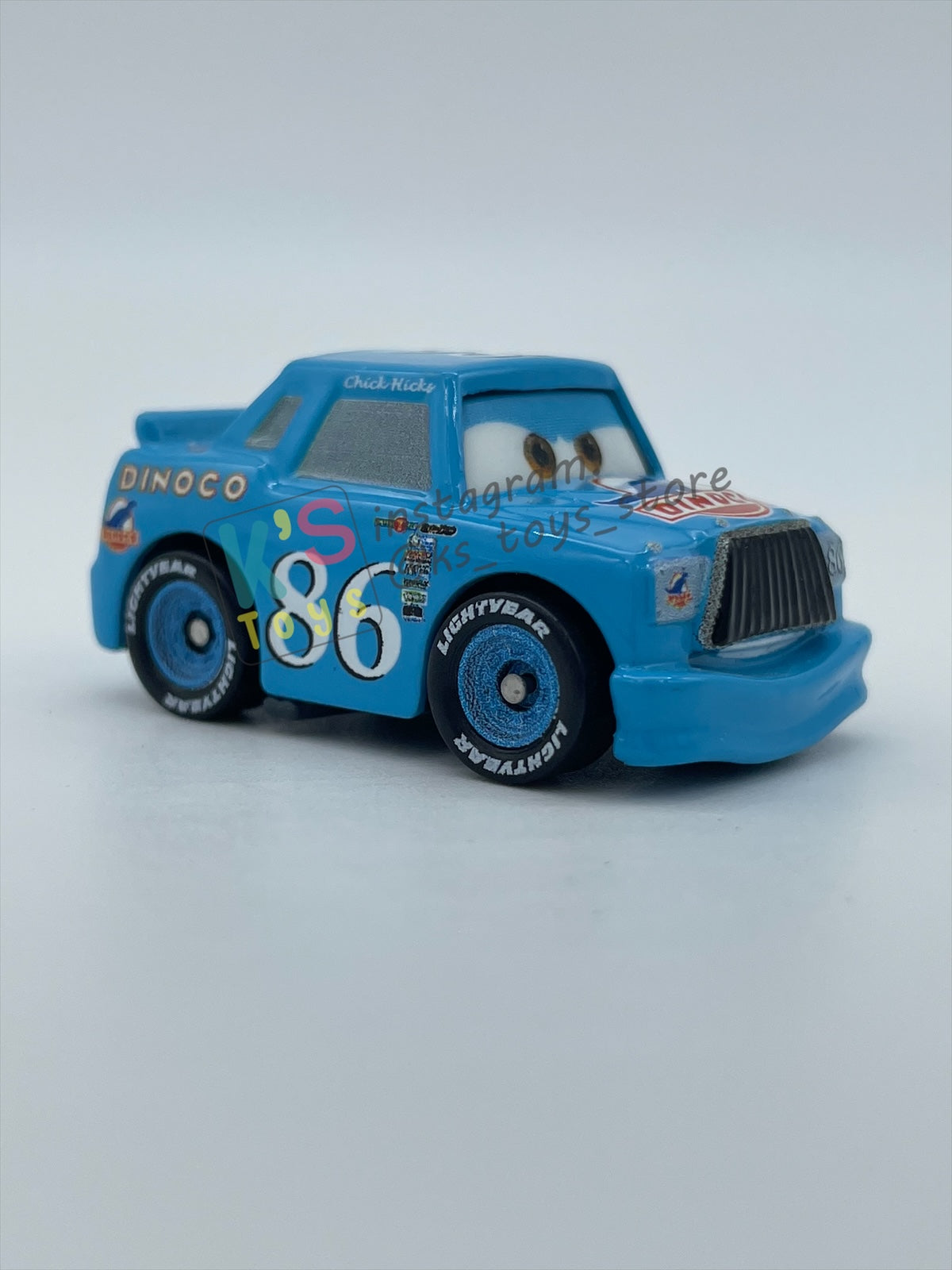Loose Mini Racers Pixar Disney Cars, DINOCO CHICK HICKS - Pre-Owned in Near Mint Condition - READ DESCRIPTION!!!!
