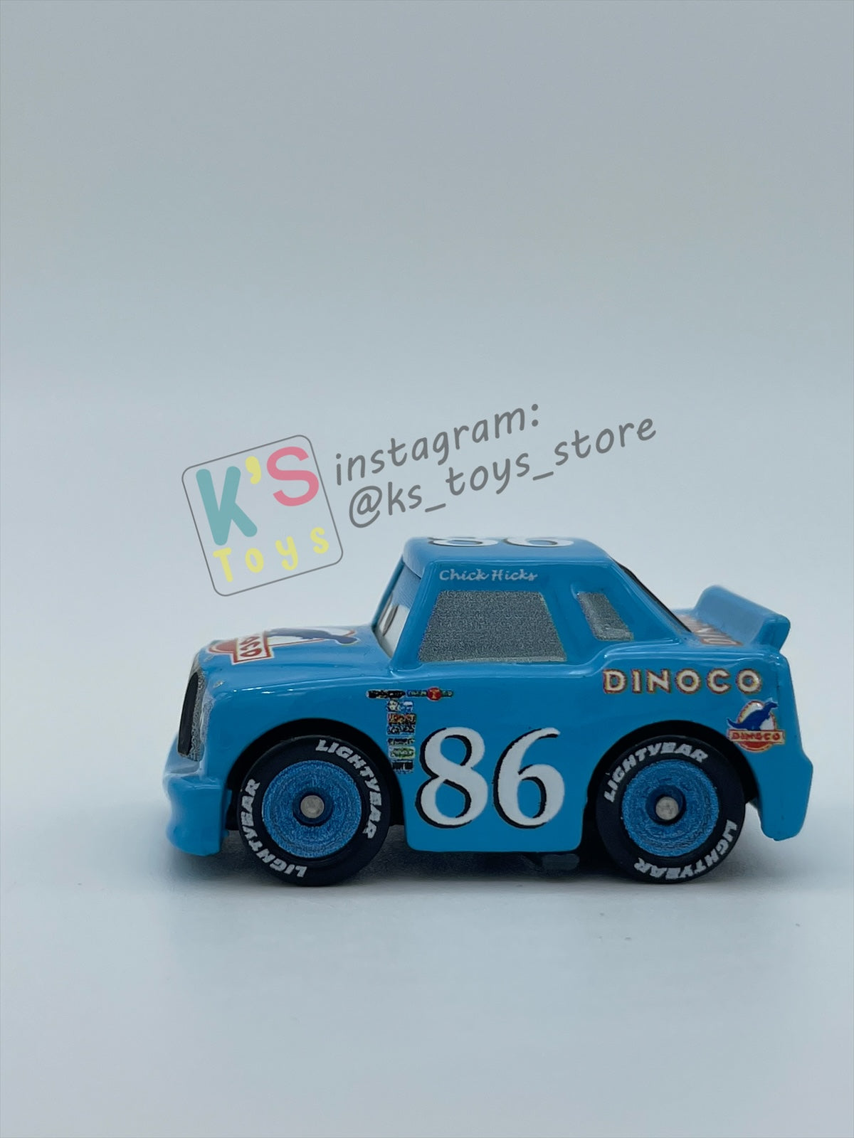 Loose Mini Racers Pixar Disney Cars, DINOCO CHICK HICKS - Pre-Owned in Near Mint Condition - READ DESCRIPTION!!!!