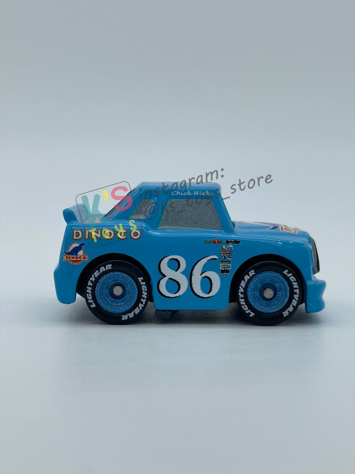 Loose Mini Racers Pixar Disney Cars, DINOCO CHICK HICKS - Pre-Owned in Near Mint Condition - READ DESCRIPTION!!!!