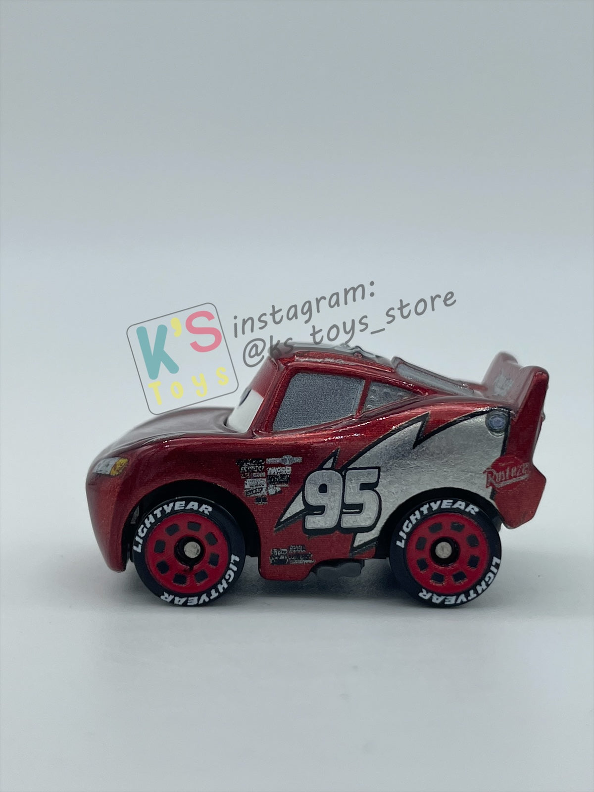 Loose Mini Racers Pixar Disney Cars, RED RACING LIGHTNING MCQUEEN - Pre-Owned in Mint Condition - READ DESCRIPTION!!!!