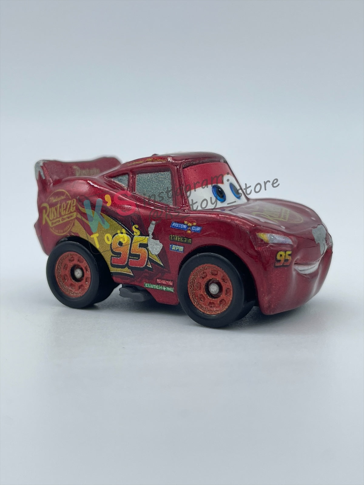 Loose Mini Racers Pixar Disney Cars, METALLIC LIGHTNING MCQUEEN CARS 3 - Pre-Owned in Played with Condition - READ DESCRIPTION!!!!