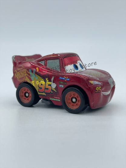 Loose Mini Racers Pixar Disney Cars, METALLIC LIGHTNING MCQUEEN CARS 3 - Pre-Owned in Played with Condition - READ DESCRIPTION!!!!