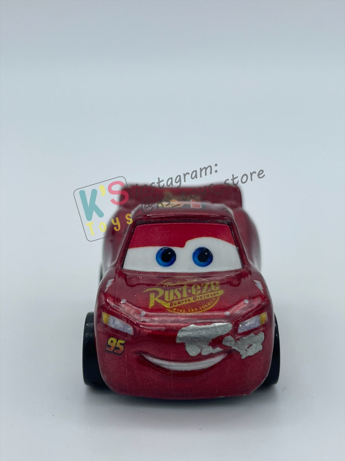 Loose Mini Racers Pixar Disney Cars, METALLIC LIGHTNING MCQUEEN CARS 3 - Pre-Owned in Played with Condition - READ DESCRIPTION!!!!