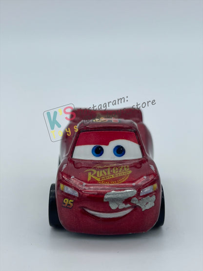 Loose Mini Racers Pixar Disney Cars, METALLIC LIGHTNING MCQUEEN CARS 3 - Pre-Owned in Played with Condition - READ DESCRIPTION!!!!