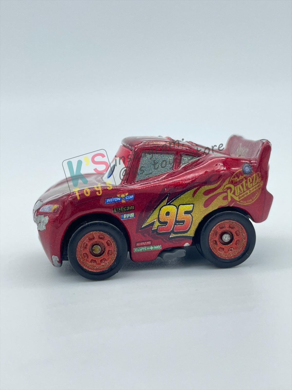 Loose Mini Racers Pixar Disney Cars, METALLIC LIGHTNING MCQUEEN CARS 3 - Pre-Owned in Played with Condition - READ DESCRIPTION!!!!