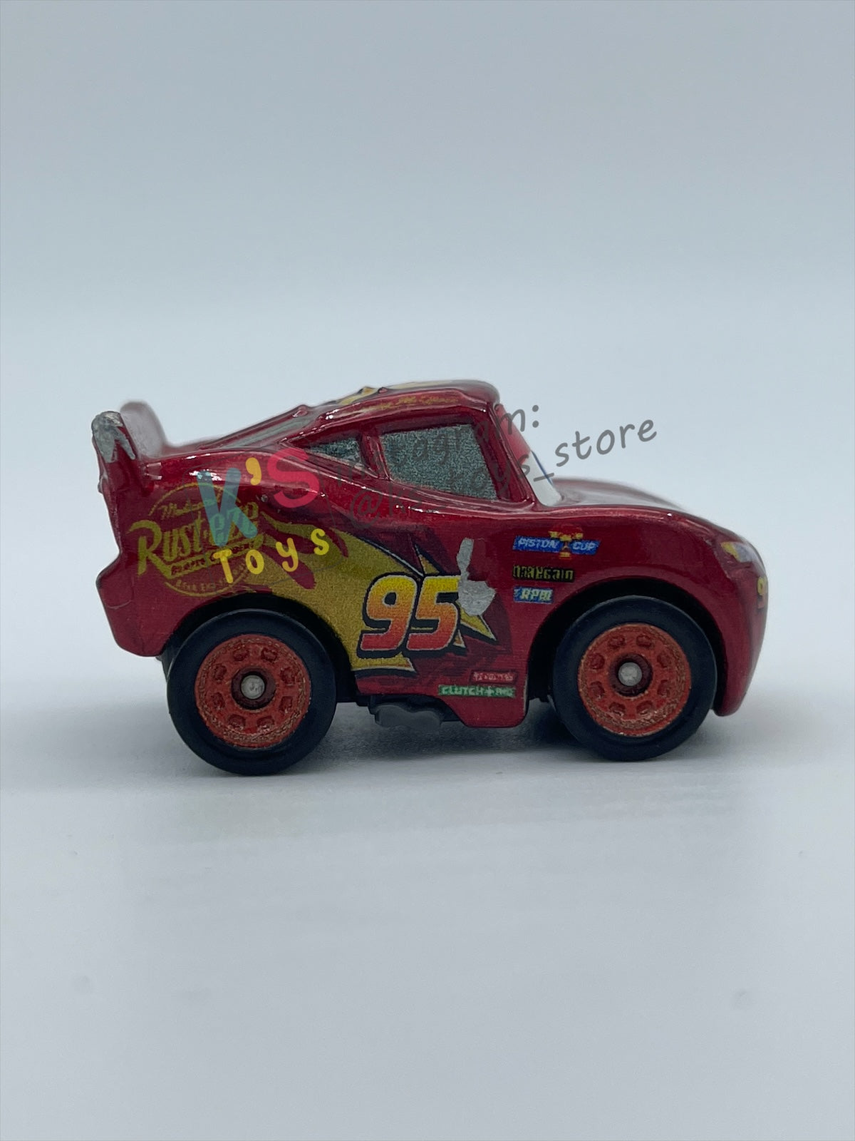 Loose Mini Racers Pixar Disney Cars, METALLIC LIGHTNING MCQUEEN CARS 3 - Pre-Owned in Played with Condition - READ DESCRIPTION!!!!
