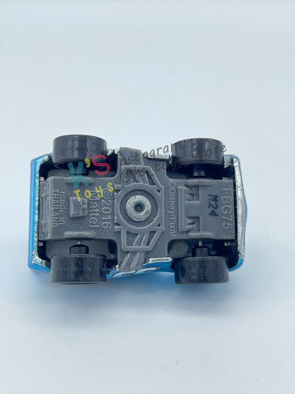 Loose Mini Racers Pixar Disney Cars, METALLIC DINOCO LIGHTNING MCQUEEN - Pre-Owned in Played with Condition - READ DESCRIPTION!!!!