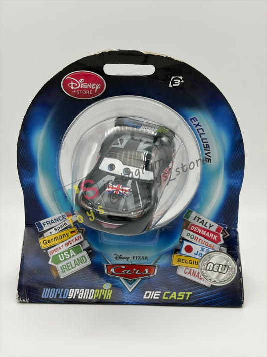 Disney Store Version of Disney Pixar Cars 1:43 - UNITED KINGDOM LIGHTNING MCQUEEN - COUNTRY WGP EXCLUSIVE INTERNATIONAL SERIES - BNIP