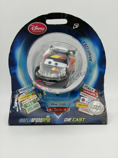 Disney Store Version of Disney Pixar Cars 1:43 - BELGIUM LIGHTNING MCQUEEN - COUNTRY WGP EXCLUSIVE INTERNATIONAL SERIES - BNIP