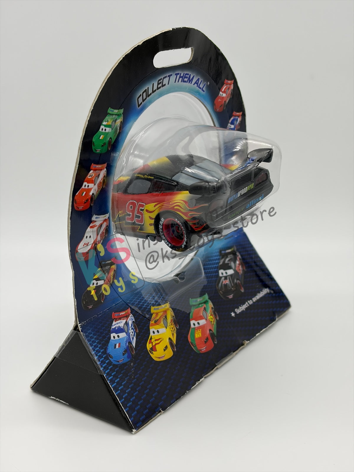 Disney Store Version of Disney Pixar Cars 1:43 - BELGIUM LIGHTNING MCQUEEN - COUNTRY WGP EXCLUSIVE INTERNATIONAL SERIES - BNIP