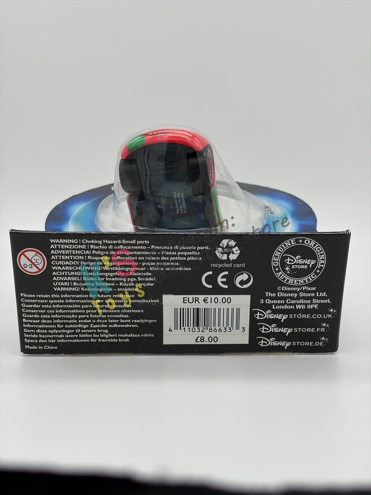Disney Store Version of Disney Pixar Cars 1:43 - PORTUGAL LIGHTNING MCQUEEN - COUNTRY WGP EXCLUSIVE INTERNATIONAL SERIES - BNIP