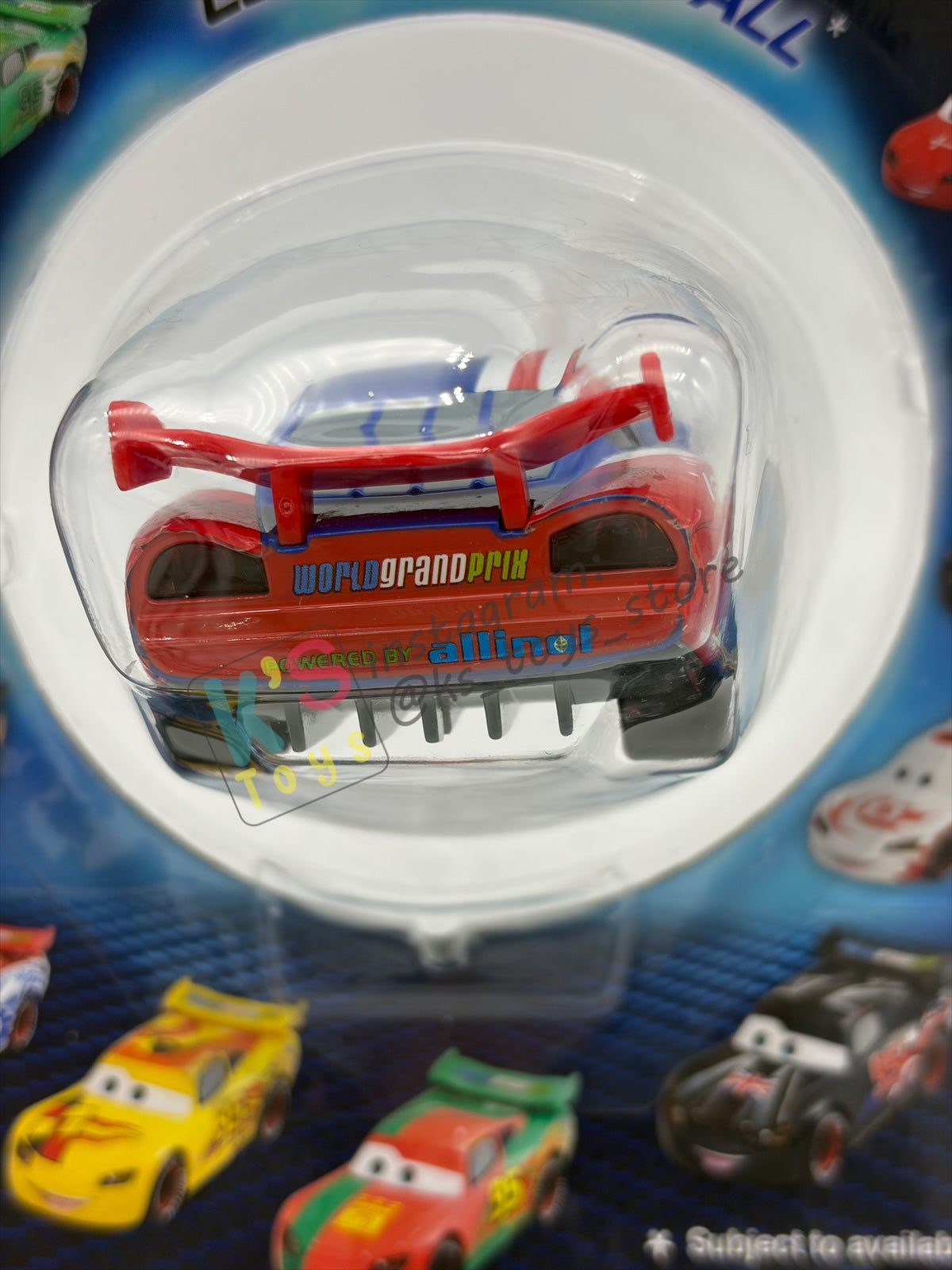 Disney Store Version of Disney Pixar Cars 1:43 - USA LIGHTNING MCQUEEN - COUNTRY WGP EXCLUSIVE INTERNATIONAL SERIES - BNIP