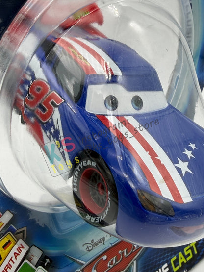Disney Store Version of Disney Pixar Cars 1:43 - USA LIGHTNING MCQUEEN - COUNTRY WGP EXCLUSIVE INTERNATIONAL SERIES - BNIP