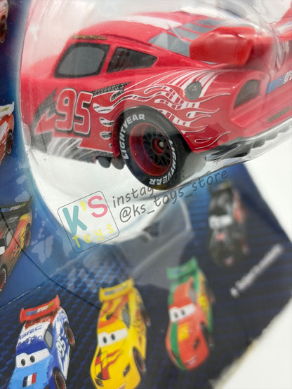 Disney Store Version of Disney Pixar Cars 1:43 - DENMARK LIGHTNING MCQUEEN - COUNTRY WGP EXCLUSIVE INTERNATIONAL SERIES - BNIP