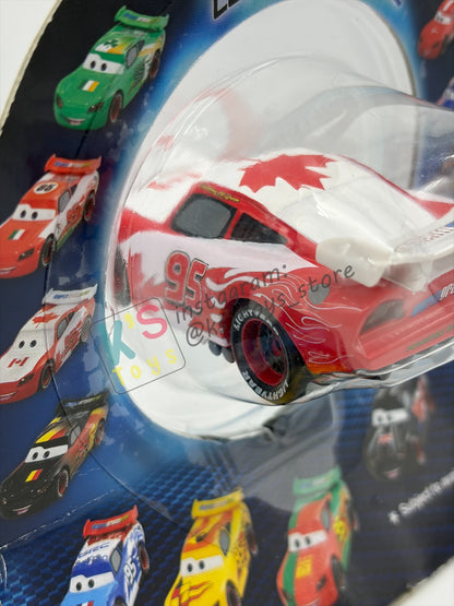 Disney Store Version of Disney Pixar Cars 1:43 - CANADA LIGHTNING MCQUEEN - COUNTRY WGP EXCLUSIVE INTERNATIONAL SERIES - BNIP