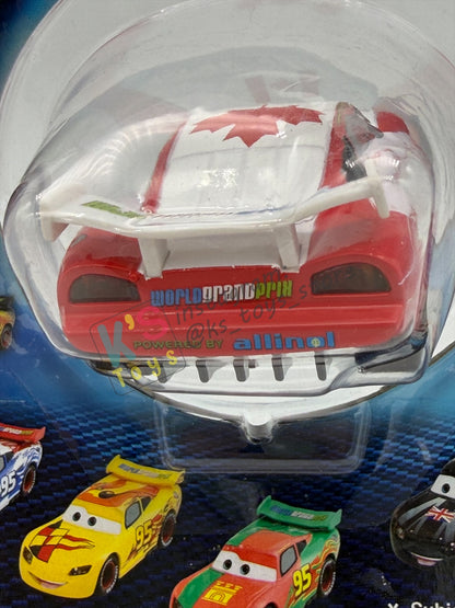 Disney Store Version of Disney Pixar Cars 1:43 - CANADA LIGHTNING MCQUEEN - COUNTRY WGP EXCLUSIVE INTERNATIONAL SERIES - BNIP
