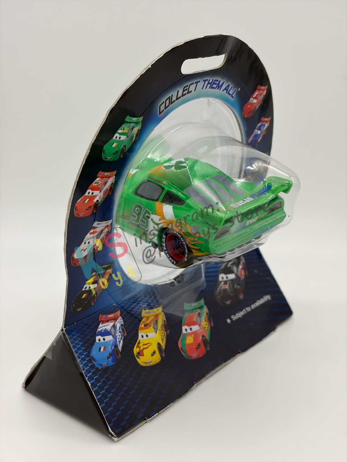 Disney Store Version of Disney Pixar Cars 1:43 - IRELAND LIGHTNING MCQUEEN - COUNTRY WGP EXCLUSIVE INTERNATIONAL SERIES - BNIP