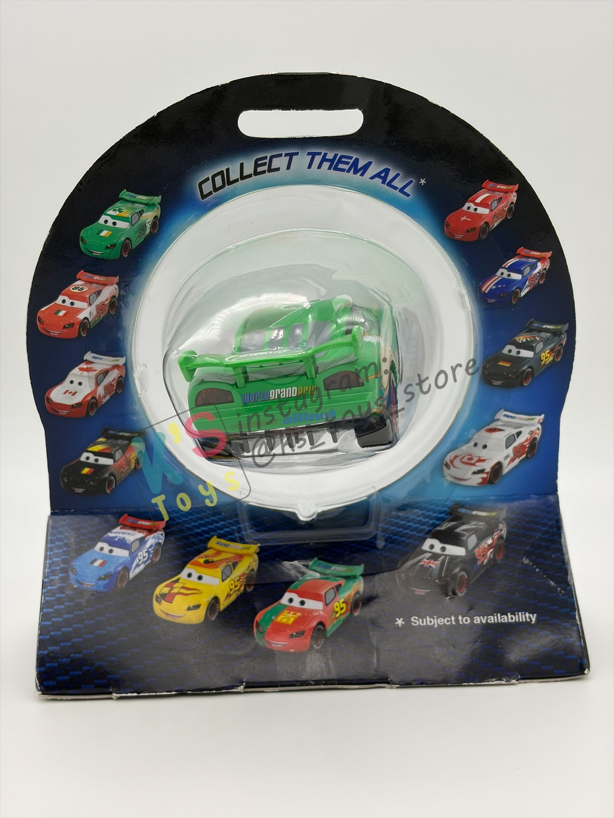 Disney Store Version of Disney Pixar Cars 1:43 - IRELAND LIGHTNING MCQUEEN - COUNTRY WGP EXCLUSIVE INTERNATIONAL SERIES - BNIP