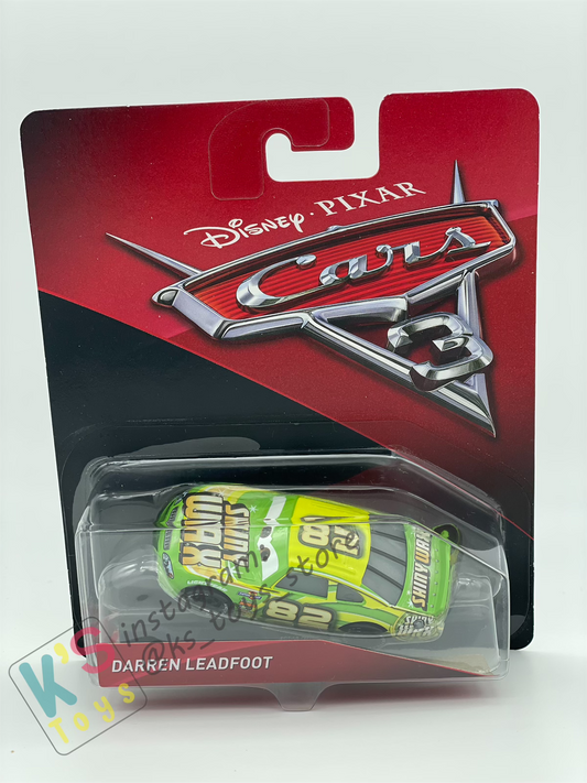 DISNEY PIXAR CARS "DARREN LEADFOOT" CARS 3 - BNIP