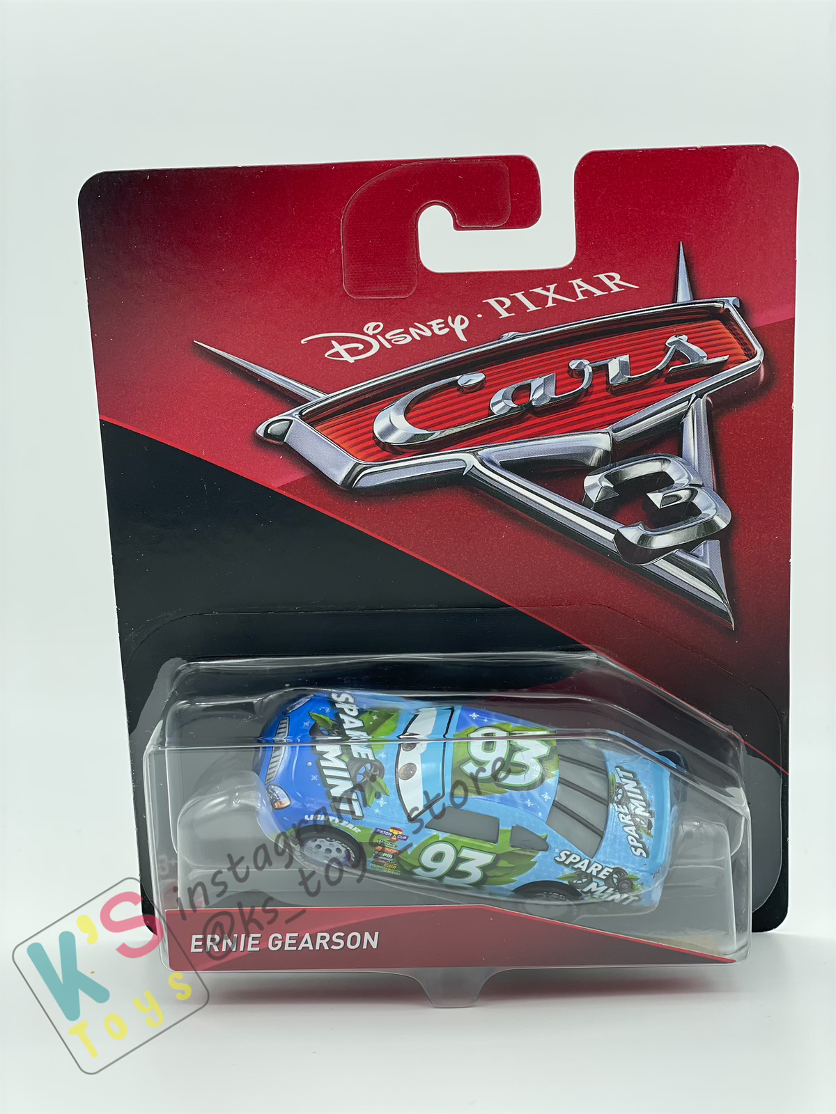 DISNEY PIXAR CARS "ERNIE GEARSON" CARS 3 - BNIP