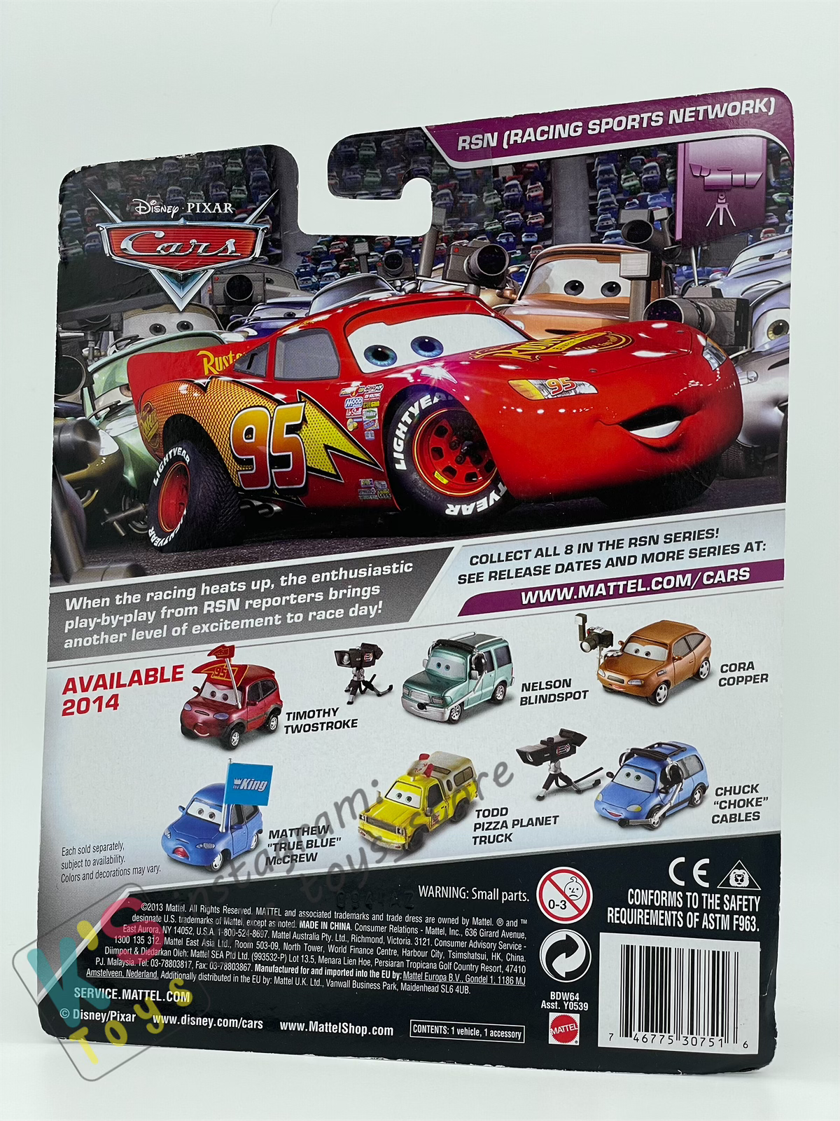 DELUXE DISNEY PIXAR CARS "NELSON BLINDSPOT" - BNIP