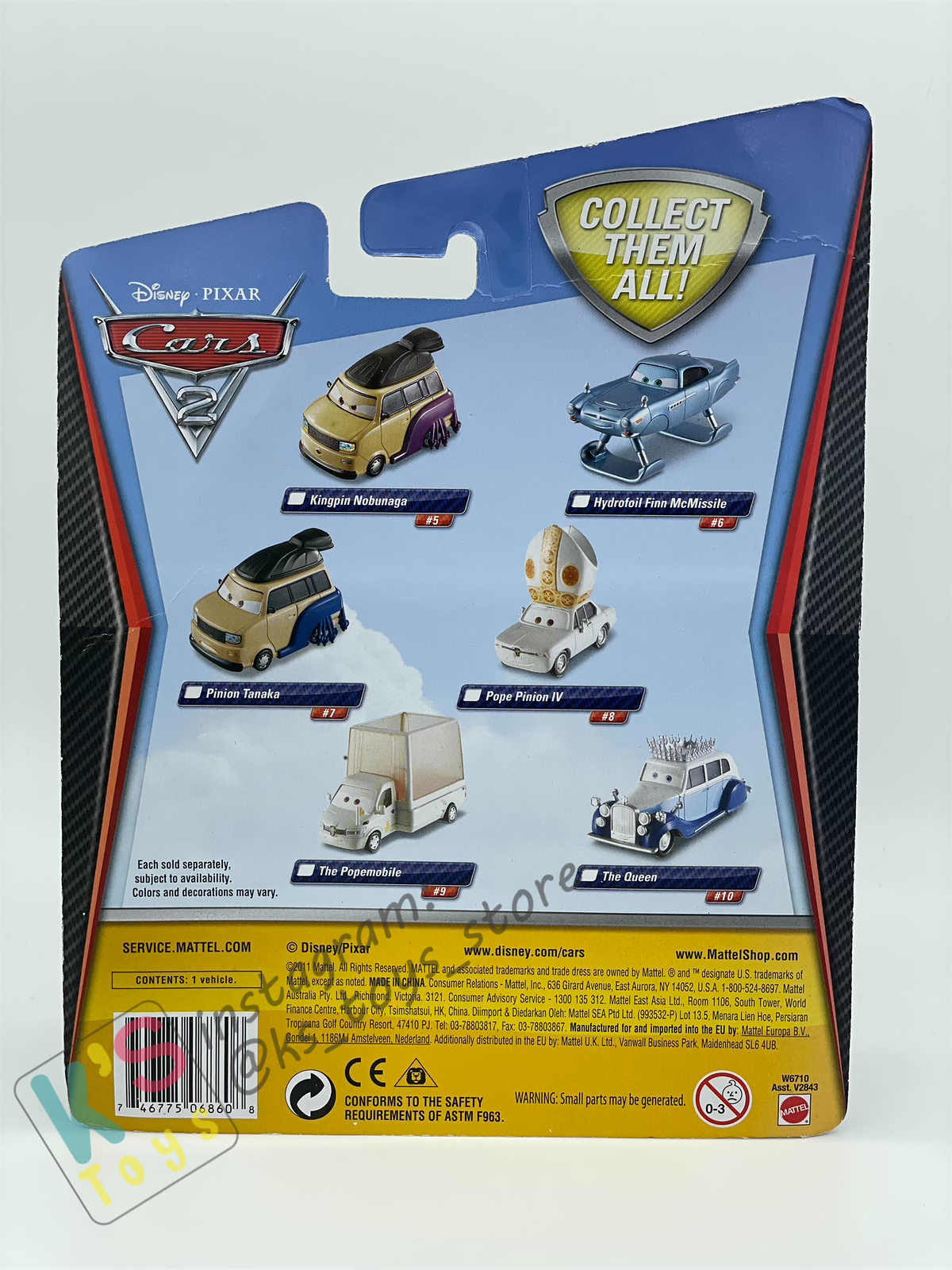 DELUXE DISNEY PIXAR CARS "THE QUEEN" CARS 2 #10 - BNIP