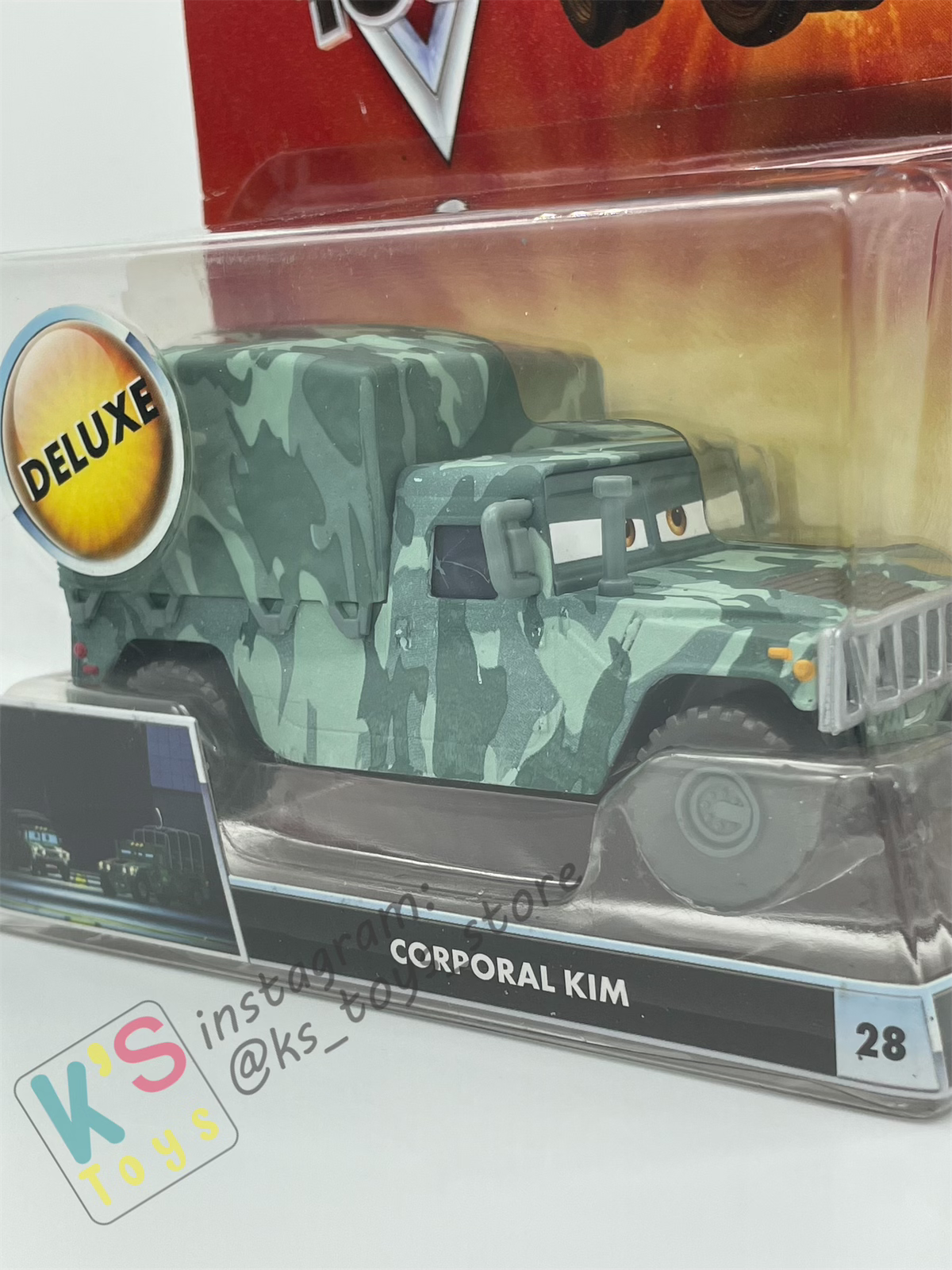 DELUXE DISNEY PIXAR CARS "CORPORAL KIM" #02 UFM SERIES - Cars Toon - BNIP