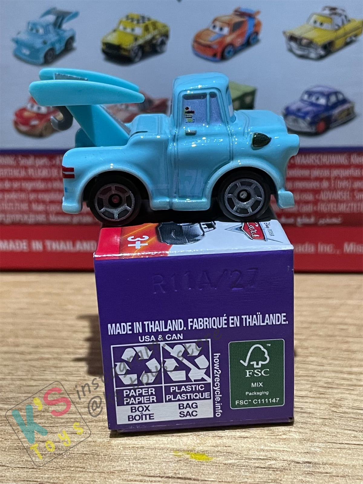 Mini Racers Pixar Disney Cars, 2022 Series 3 #27 TOKYO MATER