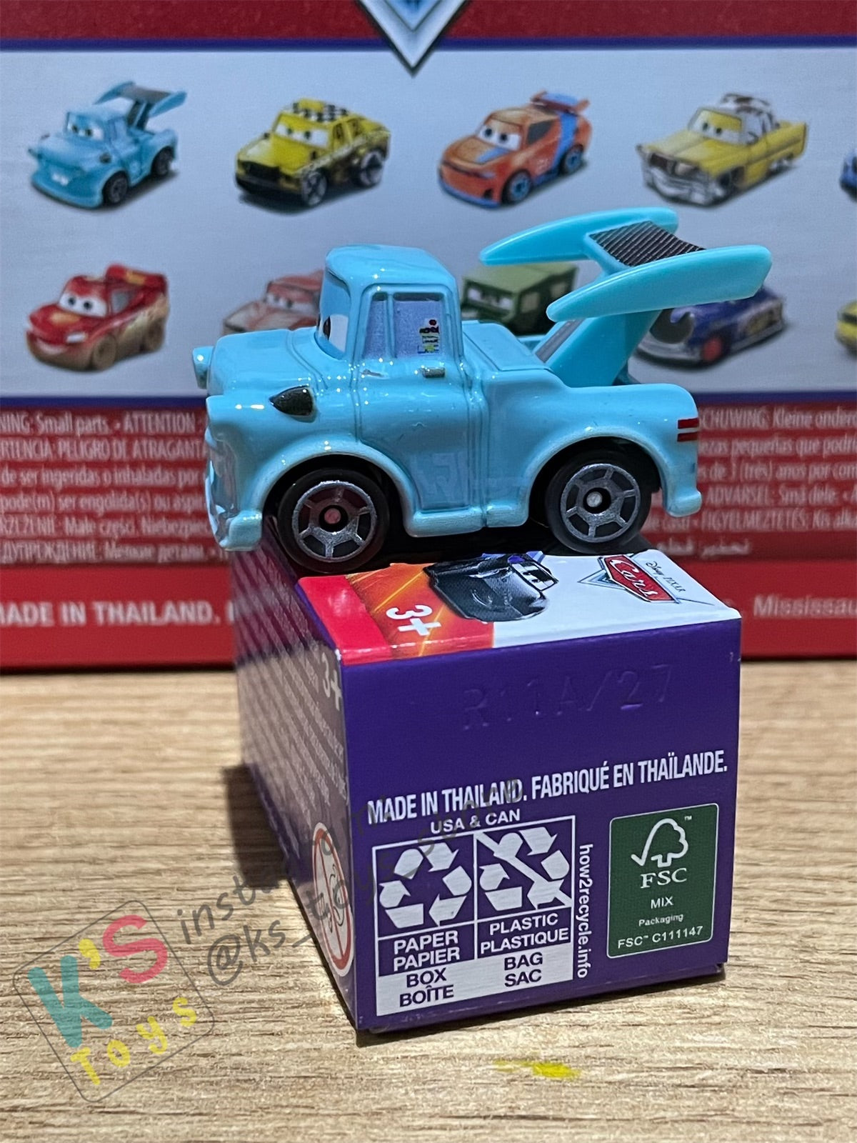 Mini Racers Pixar Disney Cars, 2022 Series 3 #27 TOKYO MATER