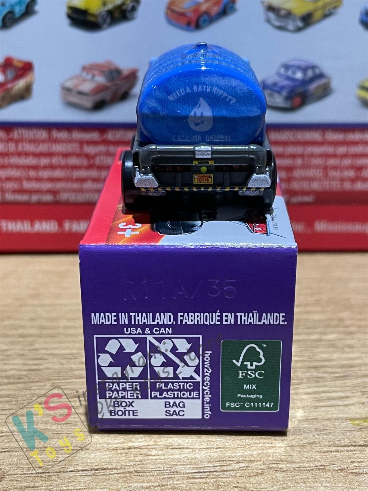 Mini Racers Pixar Disney Cars, 2022 Series 3 #35 MR. DRIPPY