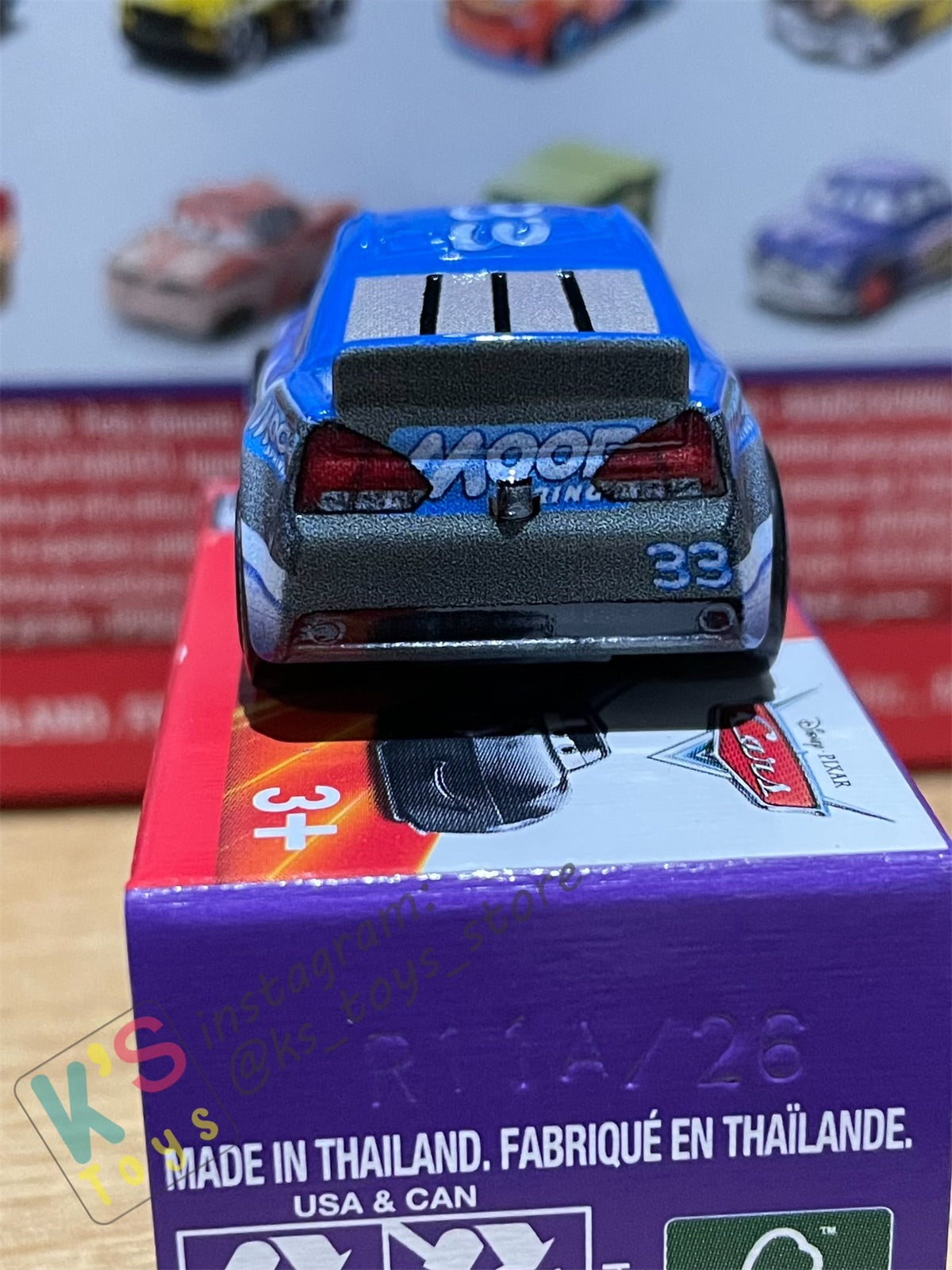 Mini Racers Pixar Disney Cars, 2022 Series 3 #26 DUDD THROTTLEMAN