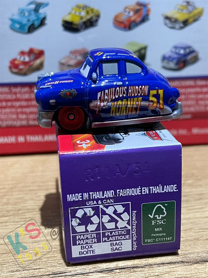 Mini Racers Pixar Disney Cars, 2022 Series 3 #34 FABULOUS HUDSON HORNET