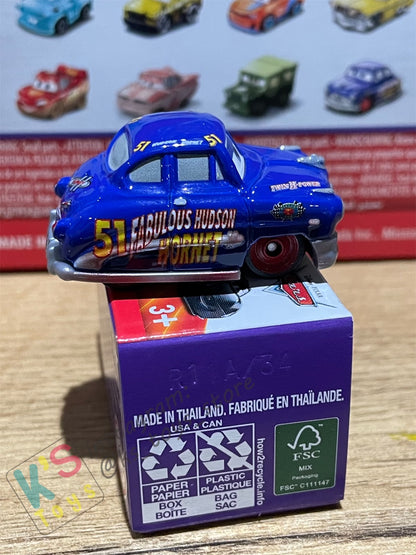 Mini Racers Pixar Disney Cars, 2022 Series 3 #34 FABULOUS HUDSON HORNET